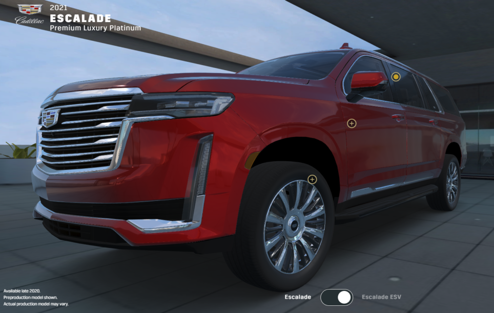 Je kunt al met de Cadillac Escaladeconfigurator aan de slag Autoblog.nl