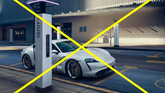 Porsche Taycan kan razendsnel opladen zónder laadkabel